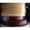 high gloss 2mm PVC / ABS edge banding tape with solid color and wood grain for table and cabinet